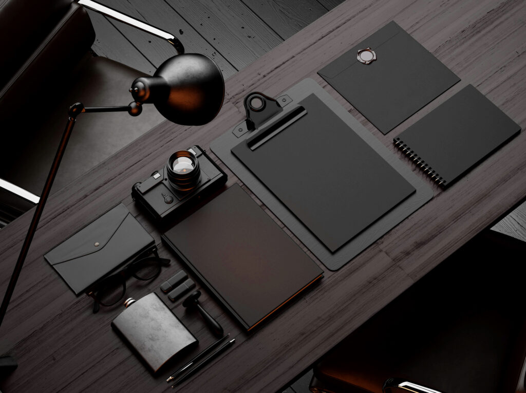 Graphic design mockup